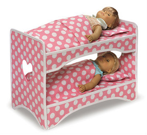 <span class=keywords><strong>18</strong></span> pollici rosa bambole letto a castello con Polycotton & materiale di cartone per case delle bambole - Product Image 2