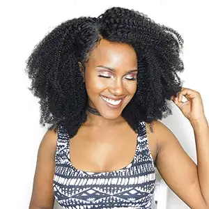 250% density Mongolian kinky curly Hair Lace Frontal Wigs Human Hair,Afro kinky curly 360 Lace Frontal Wig for black women