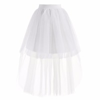 Jupe asymétrique personnalisée pour femmes jupe de haute qualité pour filles adultes jupe en tulle de ballet jupes tutu longues noires pour femmes vente en gros