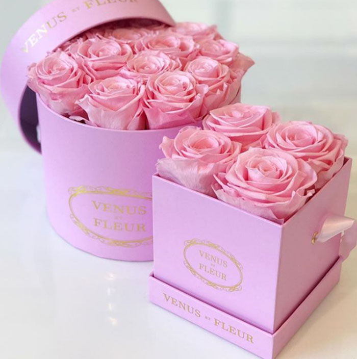 custom flower paper box