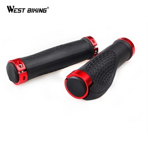 Puños para Bicicleta WEST BIKING de Aleación de Aluminio con Doble Bloqueo, Empuñadura de Goma para Bicicleta de Montaña, Puños para Manillar de Ciclismo - Product Image 4