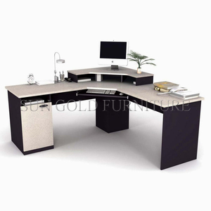 Meubles de bureau à domicile design moderne en forme de L coin en bois bureau <span class=keywords><strong>d</strong></span>'ordinateur (SZ-OD553) - Product Image 2
