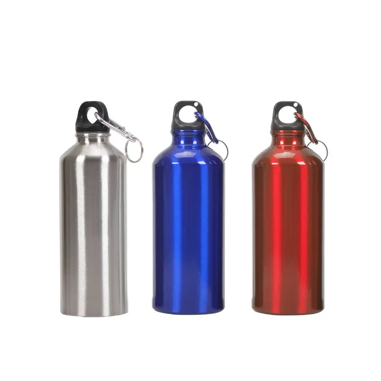 Botella de agua de aluminio para deportes de metal, 1 litro