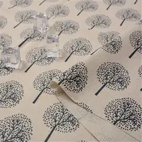 100% 린넨 코튼 아름다운 꽃 커튼 패브릭 인쇄 모슬린 꽃 사용자 정의 식탁보