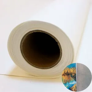 220GSM wasserdichte 100% Polyester Blank Art Inkjet Leinwand rolle