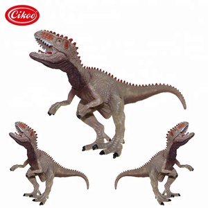 Petit <span class=keywords><strong>dinosaure</strong></span> <span class=keywords><strong>Giganotosaurus</strong></span> brun en PVC pour enfants - Certifié EN71 Emballage d'origine Unisexe Âges 4-12+ Fabriqué en Chine - Product Image 1