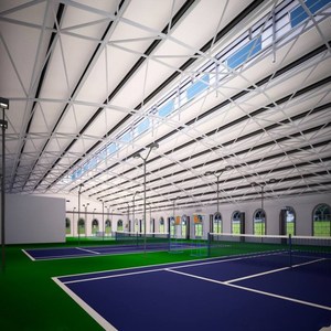 Tetto a Cupola in Acciaio Struttura Spaziale per Campo da Tennis Indoor e Palazzetto dello Sport - Product Image 2
