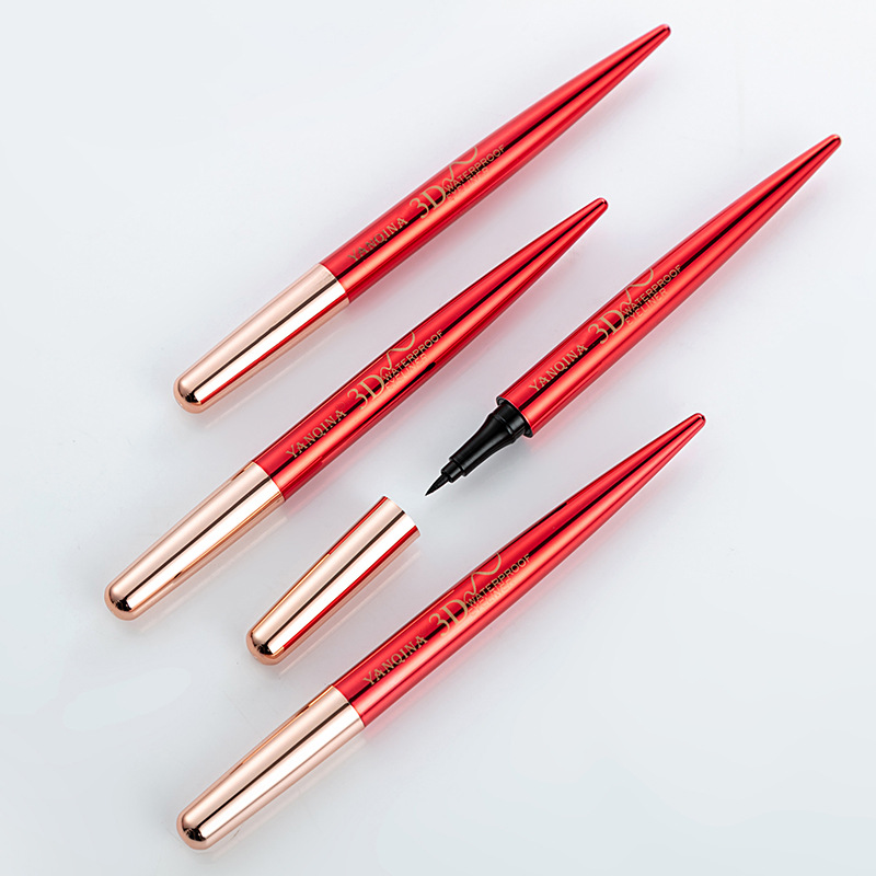 Новейший продукт Yanqina волшебный черный без пятен водостойкая драма 3D жидкая подводка для глаз ручка