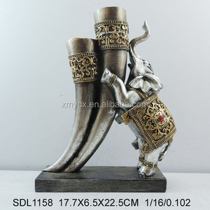 Bougeoirs éléphant en résine pour hommes, idée cadeaux - Product Image 3