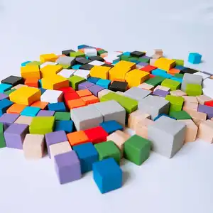木制彩虹智能积木玩具为孩子
