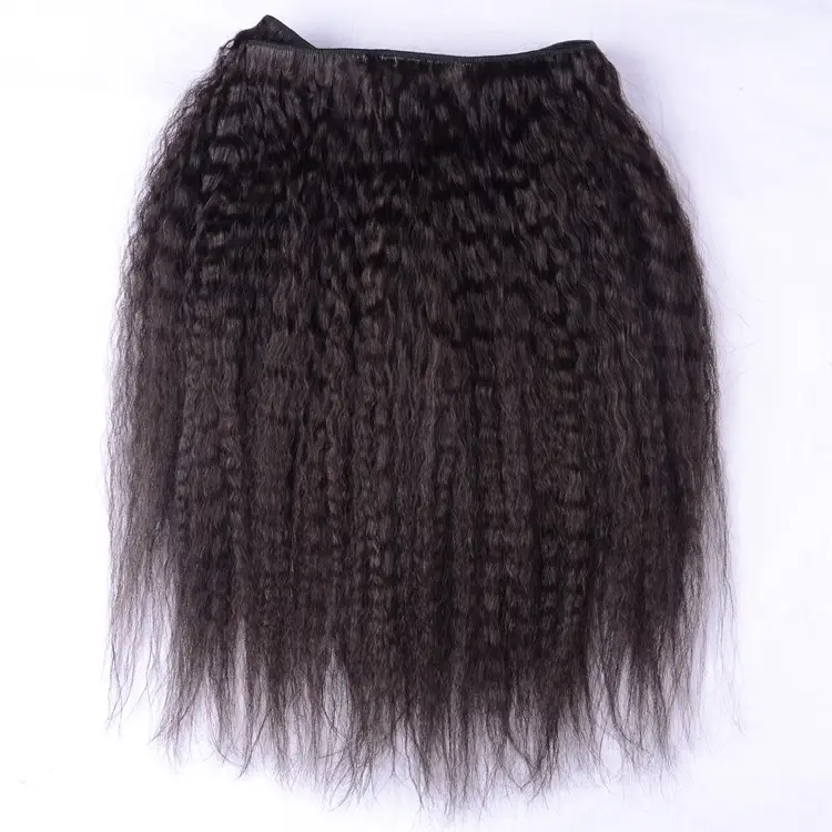 Tissage en lot naturel péruvien vierge non traité — ali queen, cheveux Yaki italien, cheveux crépus lisses, 10 "-30"