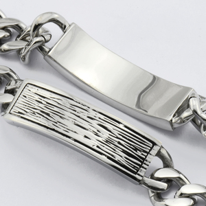 Br20 — bracelet chaîne pour <span class=keywords><strong>homme</strong></span> en acier inoxydable, nouveau Design, style rétro, bmark, <span class=keywords><strong>gravé</strong></span>, bijoux, vente en gros - Product Image 3