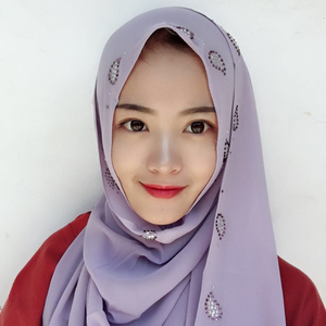 Hiyab musulmán con patrón de diamantes de imitación para mujer, hiyab musulmán de cobertura completa, turbante instantáneo, elástico, Jersey, gorro, pañuelo para la cabeza, 180x70cm