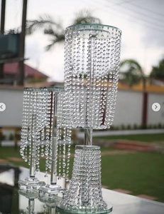 Guirlande <span class=keywords><strong>De</strong></span> Noël <span class=keywords><strong>Table</strong></span> Cylindre Clair Cristal Fleur Stands Pièce Maîtresse <span class=keywords><strong>Pour</strong></span> La Décoration <span class=keywords><strong>De</strong></span> <span class=keywords><strong>Table</strong></span> <span class=keywords><strong>De</strong></span> Mariage - Product Image 2