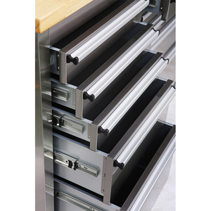 Hyxion Tủ Ngăn Kéo 24 96 Inch Hàng Đầu Dụng Cụ Khóa Bánh Xe Bằng Thép Không Gỉ - Product Image 4