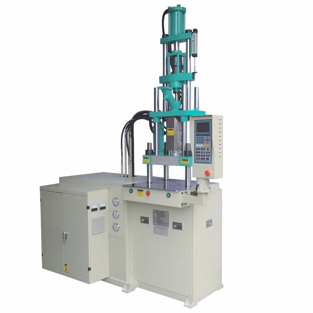Máquina de molde de plástico para injeção vertical, termoplástico automático completo para produção de fio dental Hm-55t-df