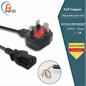 HF 3-prong Pin Cable PC Socket Inserts Adapter Electric <strong>Ac</strong> <strong>Power</strong> <strong>Cord</strong> 3 Pin Plug <strong>Ac</strong> <strong>Power</strong> Plug - Product Image 2