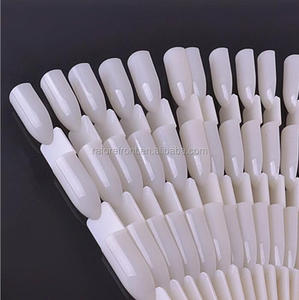 Nuovo stile di modo di punta del chiodo carta di colore catena a forma di Ventaglio nail tip di visualizzazione - Product Image 3
