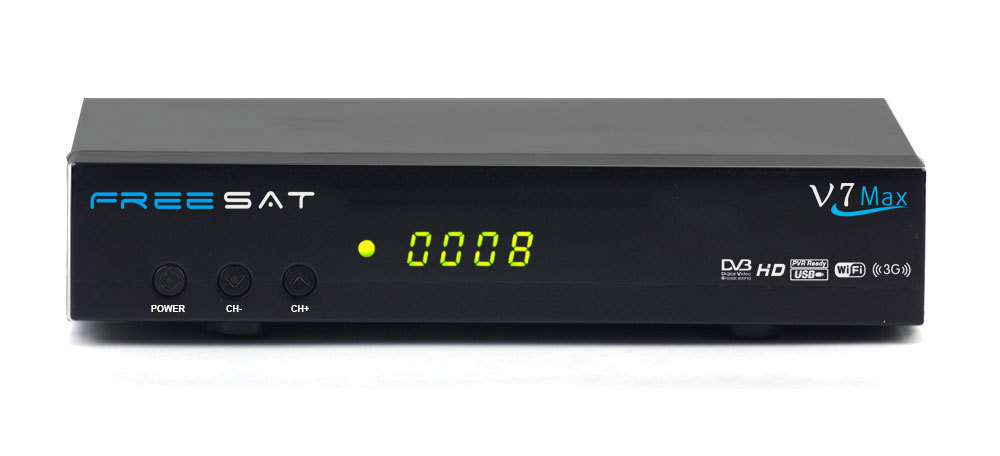 Freesat V7 Max DVB-S2 1080 P Receptor de Satélite Digital Soporte Cccamd Newcamd Biss Clave Powervu USB WiFi Youtube Youporn