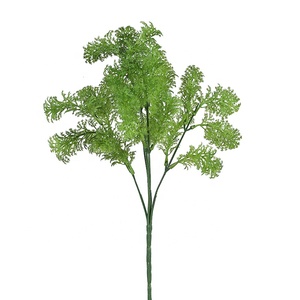XQ-4788 رخيصة 5 فروع الفانيليا الاصطناعي العشب البلاستيك بوش ل بونساي الزخرفية - Product Image 5