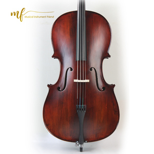 <span class=keywords><strong>Violoncelle</strong></span> solide professionnel de haute qualité de l'usine chinoise épicéa corps en érable à la flamme avec arc en bois du Brésil - Product Image 2