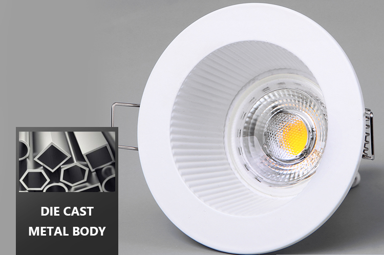 Living Room 85mm Anti Glare Downlights / Recessed Deep Cup Spotlight
