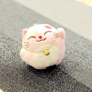 Llavero de Peluche de Gato Maneki Neko, Pequeño y Adorable, con Colgante de Campana para Teléfono y Bolso, Venta al por Mayor - Product Image 5