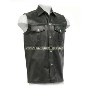 Camisa de cuero para hombre - Product Image 1