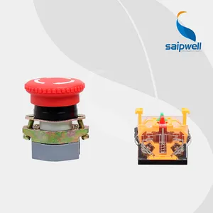 Saip/saipwell nuevo precio de fábrica de plástico ip65 de emergencia eléctrico interruptor de botón