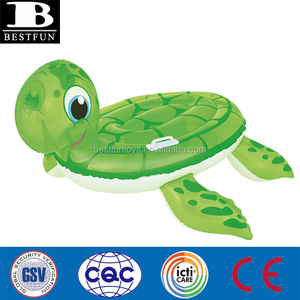 Nhà máy tùy chỉnh Inflatable rùa đi xe trên nhựa bền thổi lên đảo rùa gấp động vật biển hồ bơi <span class=keywords><strong>Float</strong></span> - Product Image 2