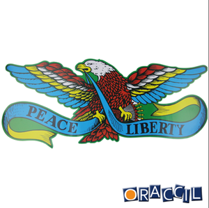 Adhesivo personalizado de impresión de vinilo impermeable coche logotipo águila diseño de la etiqueta engomada decoración pegatinas de parachoques - Product Image 2