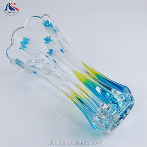 Diseño moderno Estilo europeo Hogar Colorido Florero Decoración Cristal multicolor Floreros con pintura - Product Image 5