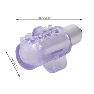 Alat Bantu Seks Kecil Vibrator Cincin Jari Wanita 1 Kecepatan Masturbasi - Product Image 3