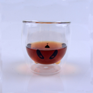 <span class=keywords><strong>Panda</strong></span> <span class=keywords><strong>Double</strong></span> <span class=keywords><strong>paroi</strong></span> verre Borosilicate <span class=keywords><strong>tasse</strong></span> à vin 9oz isolé moderne maison cuisine boisson et bière verre Transparent mignon Style - Product Image 5