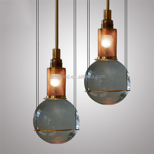 L'europe Cristal Boule Colorée Rose Suspendus En Verre Pendentif Lampe <span class=keywords><strong>Lustre</strong></span> - Product Image 3