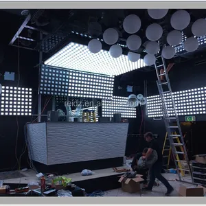Decoración de club nocturno, píxel de pared, panel led, decoración de discoteca