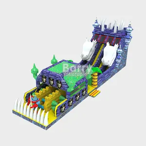 Maison de rebond gonflable pour enfants, château de saut gonflable, commercial, course d'obstacle, à vendre, bon marché, 1 pièce