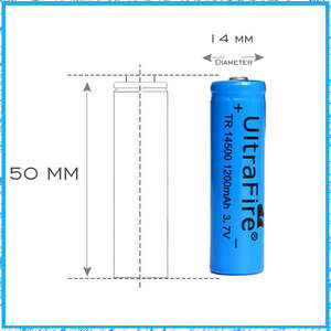 Direktversand li-ionen-batterie-zelle, 3.7v ICR 14500 li-ion akku, li-ionen-akku 3,7 v 1200 mah - Product Image 2