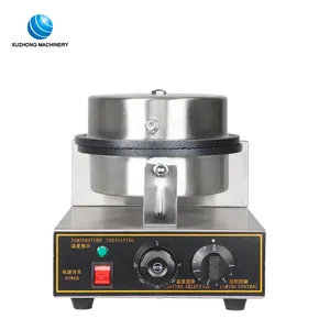 Komersial Listrik Stainless Steel Single Waffle Cone Baker