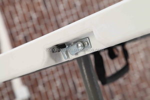 Quadro dobrável de plástico em meia mesa/6 pés para churrasco de praia/com estrutura de aço sólido/mesa de design incrível interna/6 pés 72'' - Product Image 5