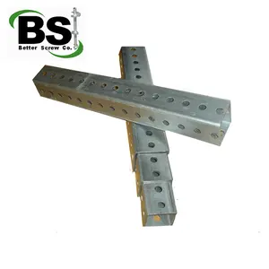 Telespar Square Tubing Perforated Sign Post