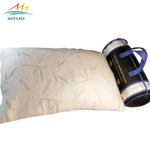 Bán Nóng Sang Trọng Tre Vụn Memory Foam Gối Với Zip Cover Và Điều Chỉnh Viscoelastic Ngủ Gối