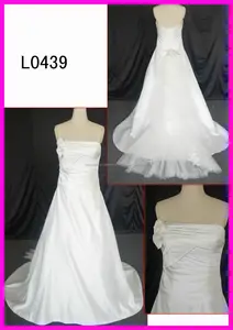 L0439 China proveedor de alta calidad con buen precio de encaje vestido de novia