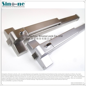 Dispositivo de salida de pánico tipo llanta Barra de empuje de tipo horizontal para función de bloqueo de pulgar de una sola puerta - Product Image 5
