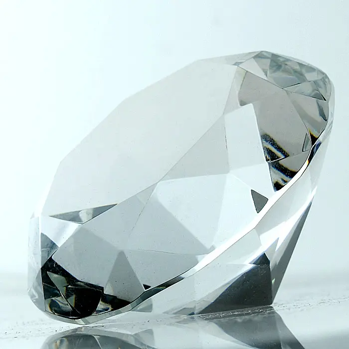 Große 100mm Kristallglas Diamant form Brief besch werer Geschenke