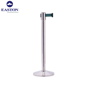 Hotel di lusso In Acciaio Inox Stanchion Cintura Retrattile/ottone Stanchions Barriera Post/Corda di velluto Set - Product Image 6