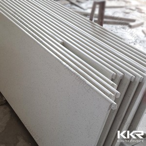 Grosir Permukaan Padat Meja Bahan Marmer Buatan Resin Akrilik Permukaan Padat Vanity Top - Product Image 6