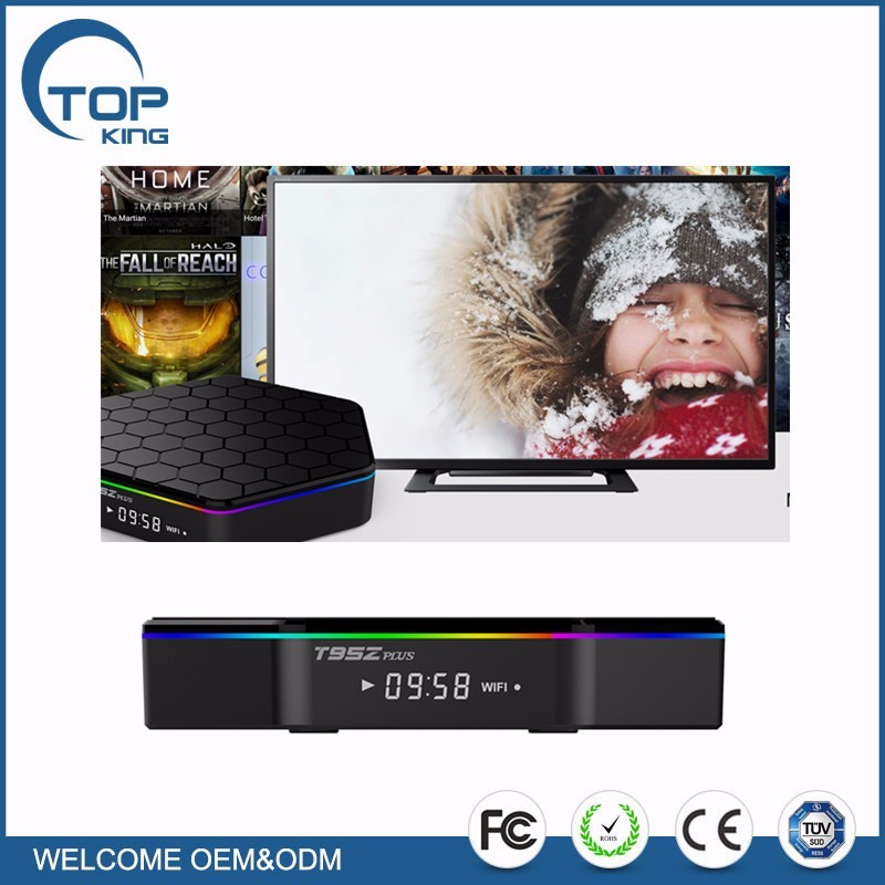 S912 T95Z Plus Amlogic Android tv box construido en la cámara web 2.4G/5G WiFi 2 GB + 16 GB