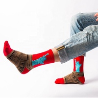 Chaussettes rétro unisexes en coton pour hommes, différentes couleurs disponibles, vente en gros