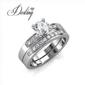 Destiny Jewellery Latest wedding ring designs Mystical Rings Embellished Crystals Jewellery rings with high quality crystals